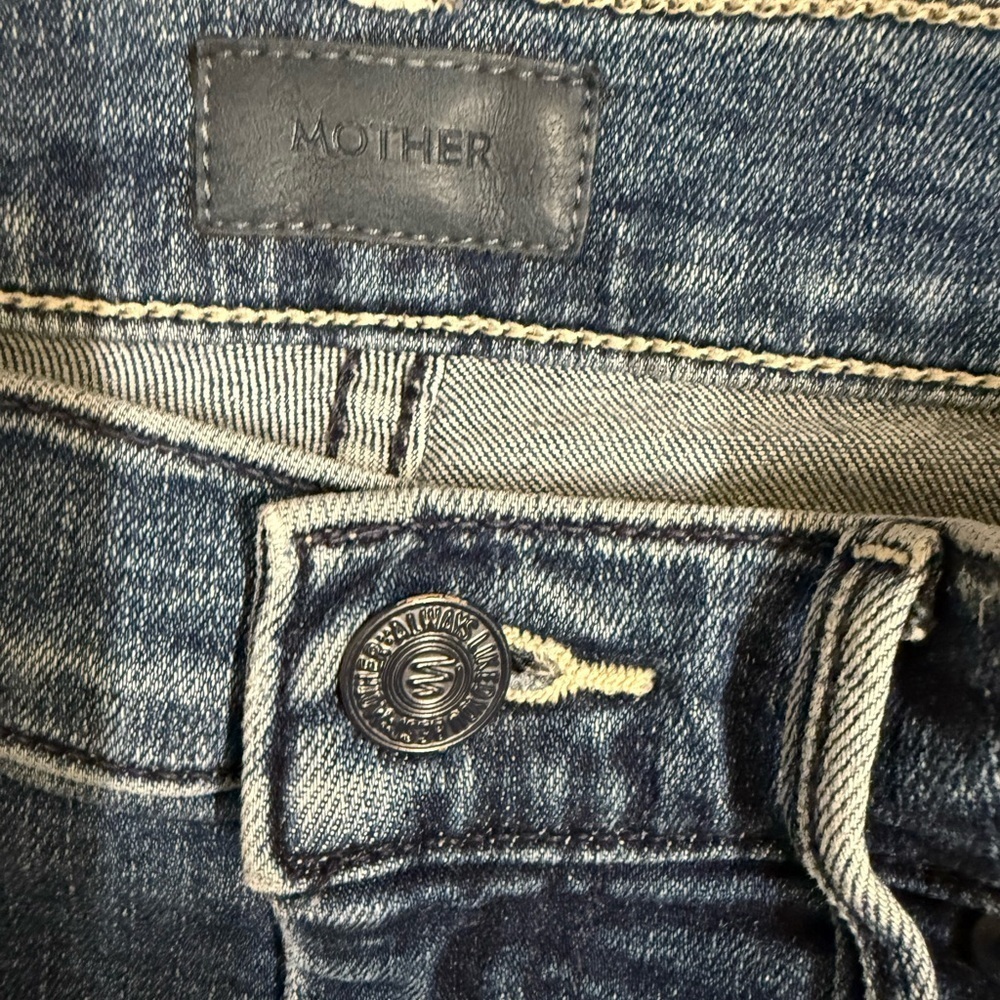 MOTHER👖Swooner Ankle Fray Denim - Picture 6 of 11